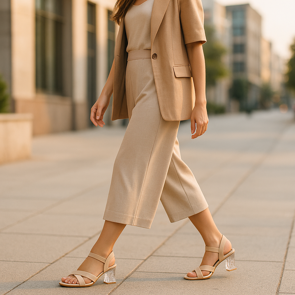 Lucky Feet Transparent Block Heels For Women, Crisscross Strap Sandals, Women Modern Heels, Unique Party Sandals