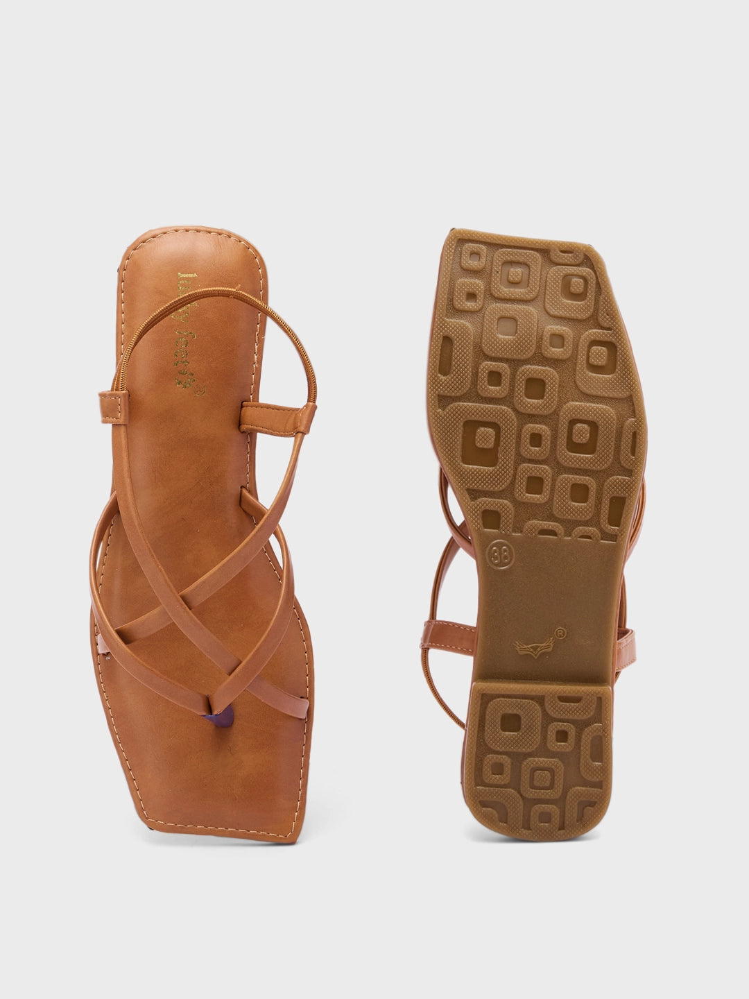 Lucky Feet Strappy Flat Sandal For Women, Comfortable Flat Slippers, Modern Flat Sandals